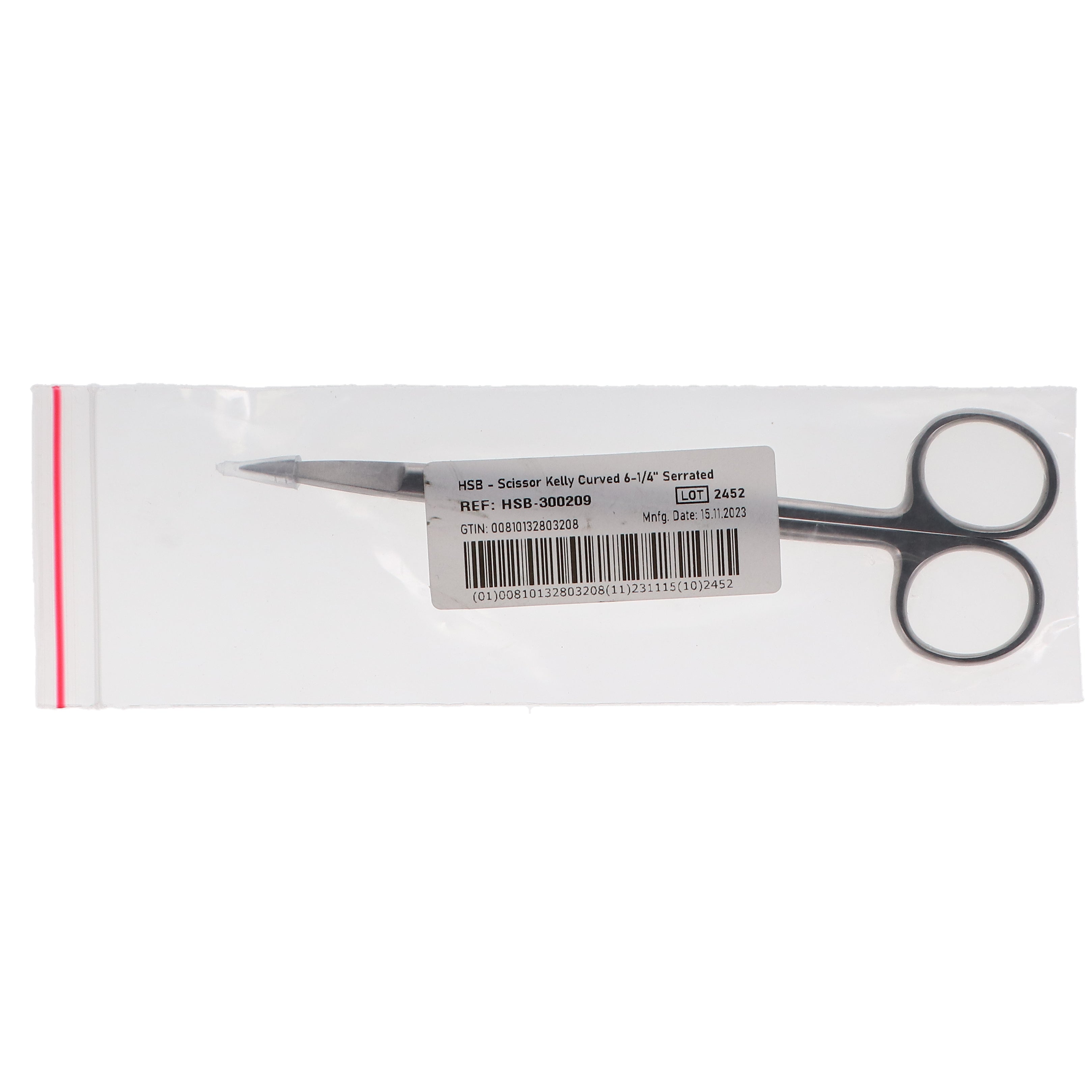 House Brand Dentistry 300209 HSB Kelly Dental Scissors Curved 6.25