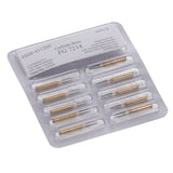 House Brand Dentistry 411205 HSB FG #7214 Pointed Cone Trimming & Finishing Carbide Burs 10/Pk