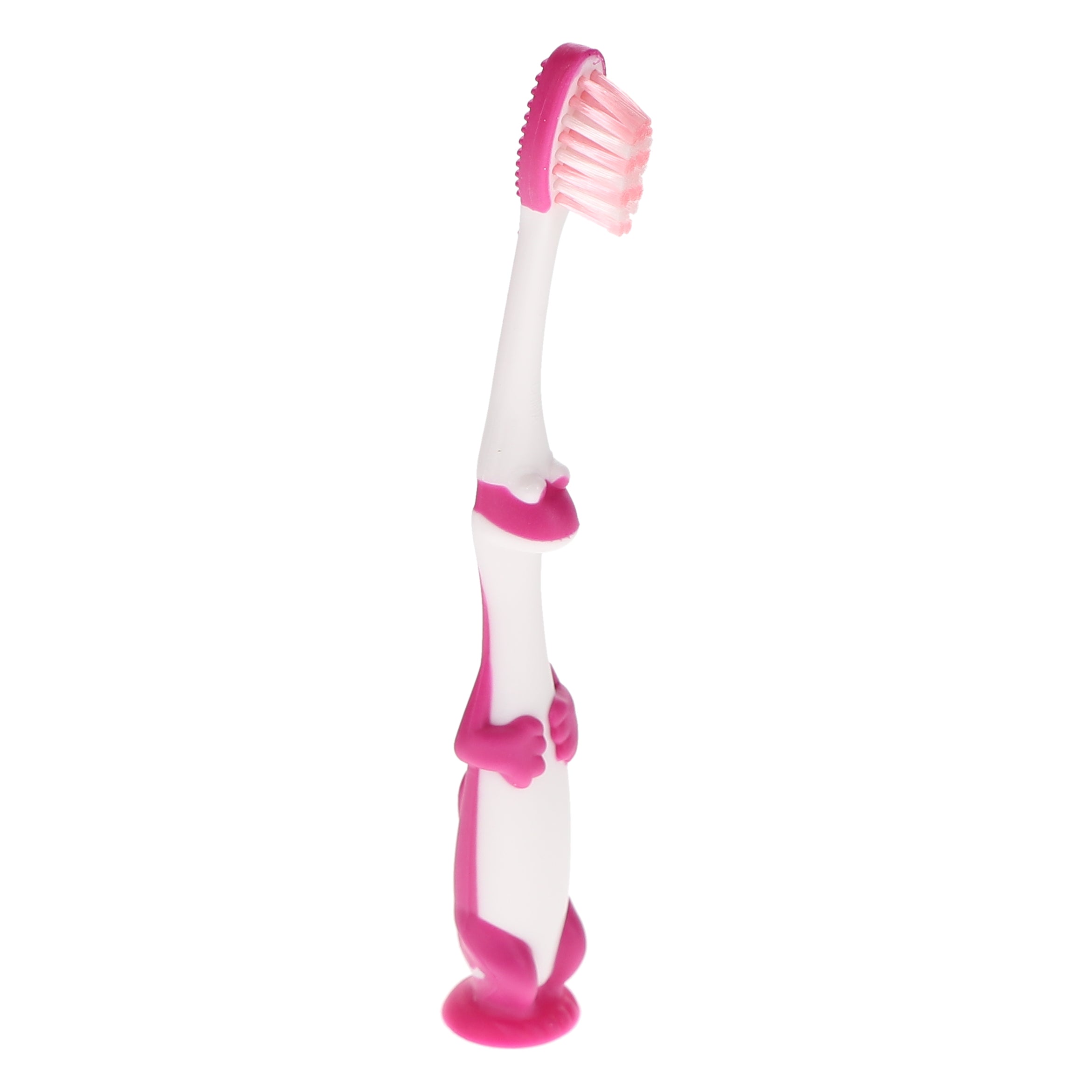 House Brand Dentistry 500160 HSB Child Toothbrushes With Suction Cup On Bottom 26 Tuft Extra Soft Dinosaur 72/Pk