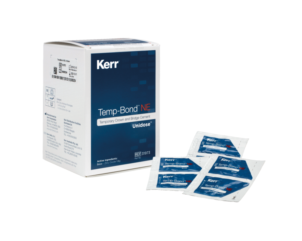 Kerr Dental 37296 TempBond Unidose Temporary Cement Unidose 50/Pk 2.4gm