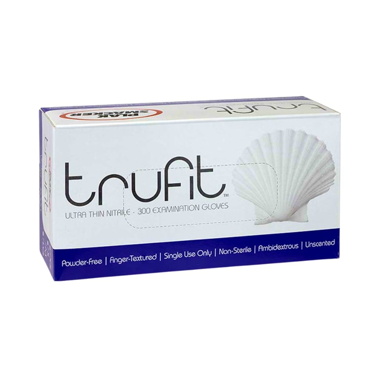 Plak Smacker 25076 Trufit Violet Ultra Thin Nitrile Exam Gloves Small 300/Pk