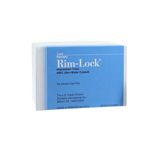 Dentsply Sirona 661699 Rim Lock Dental Impression Edentulous Trays Metal 8/Pk