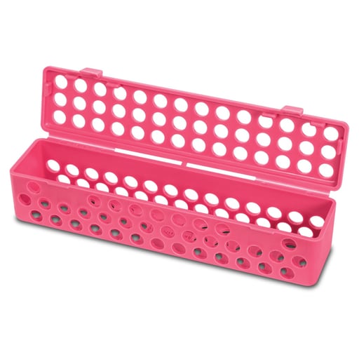 Plasdent 203SCS-6N Instrument Steri Container Neon Pink 8