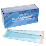 House Brand Dentistry 100593 HSB Self-Sealing Sterilization Pouches 3.50" X 9" Paper/Film Blue 500/Bx