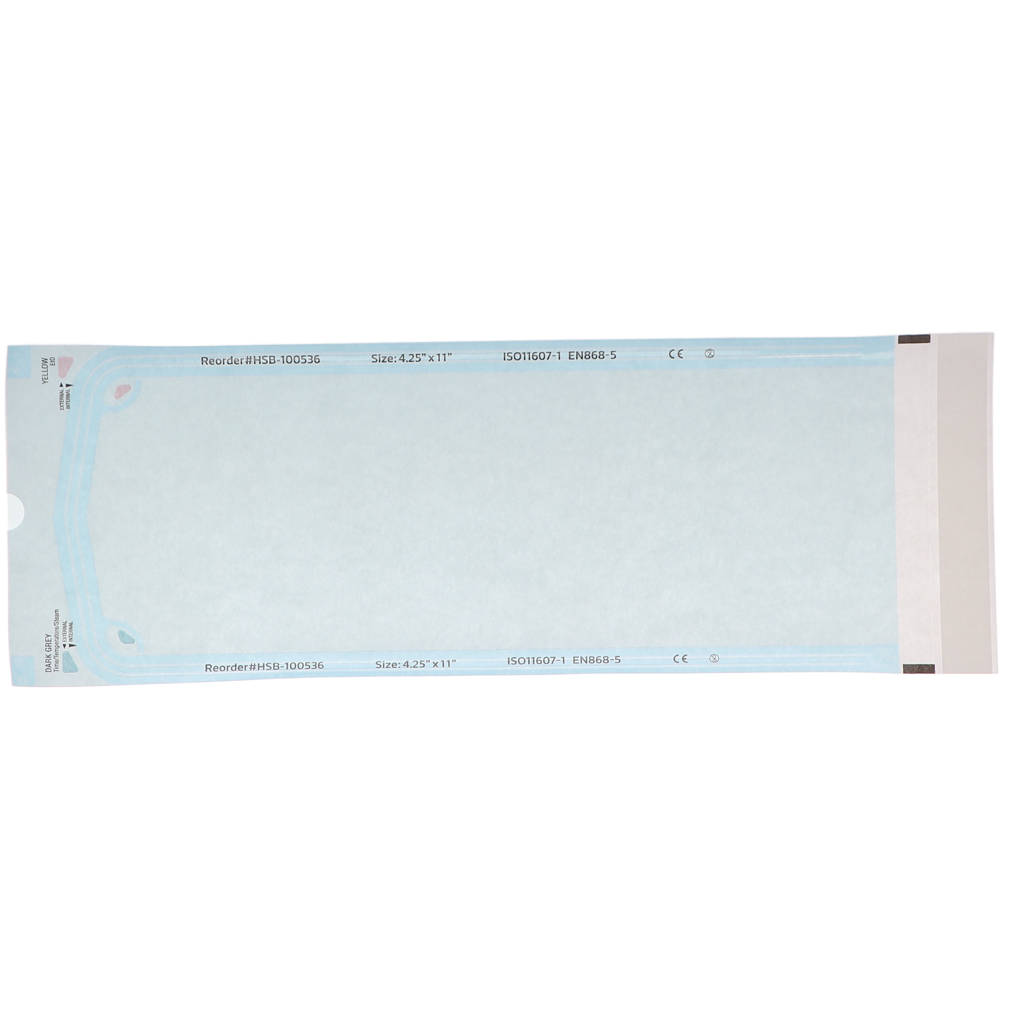 House Brand Dentistry 100536 HSB Self-Sealing Sterilization Pouches 4.25