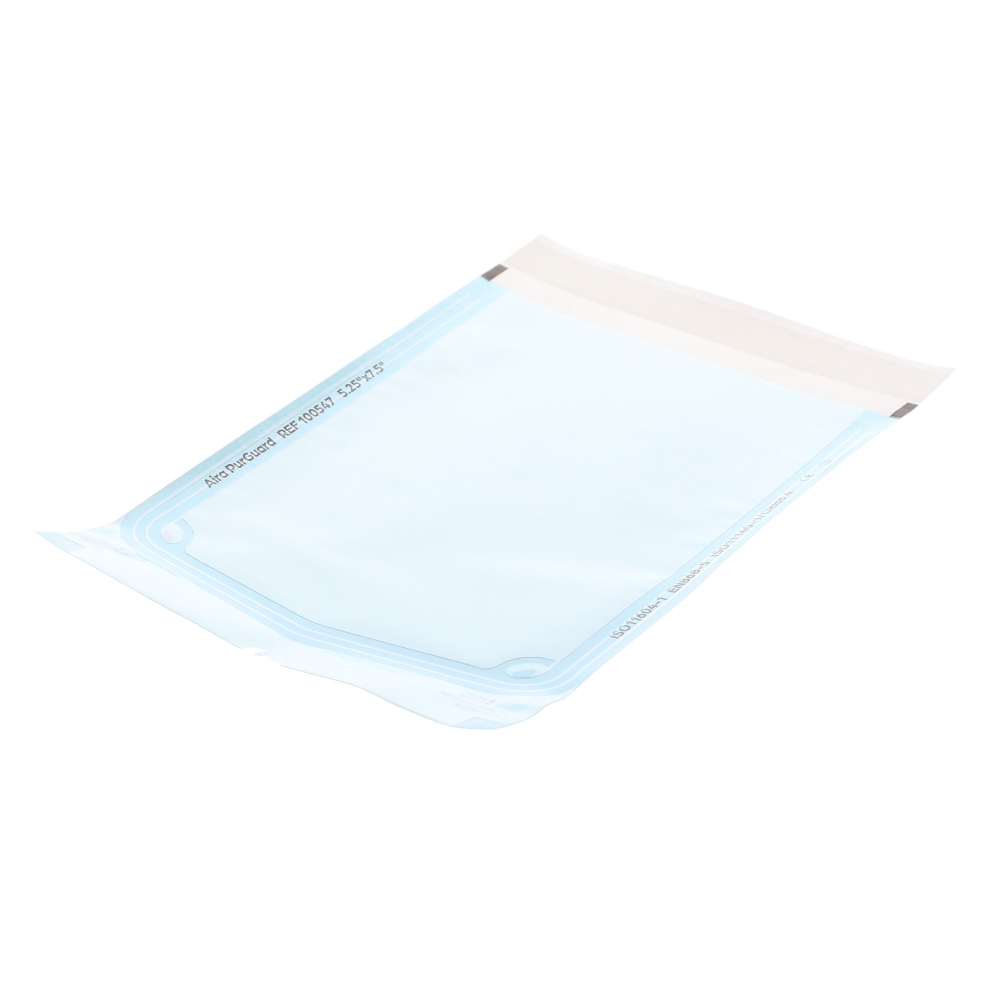 Aira 100547 PurGuard Self-Sealing Sterilization Pouches Paper Blue Film 5.25