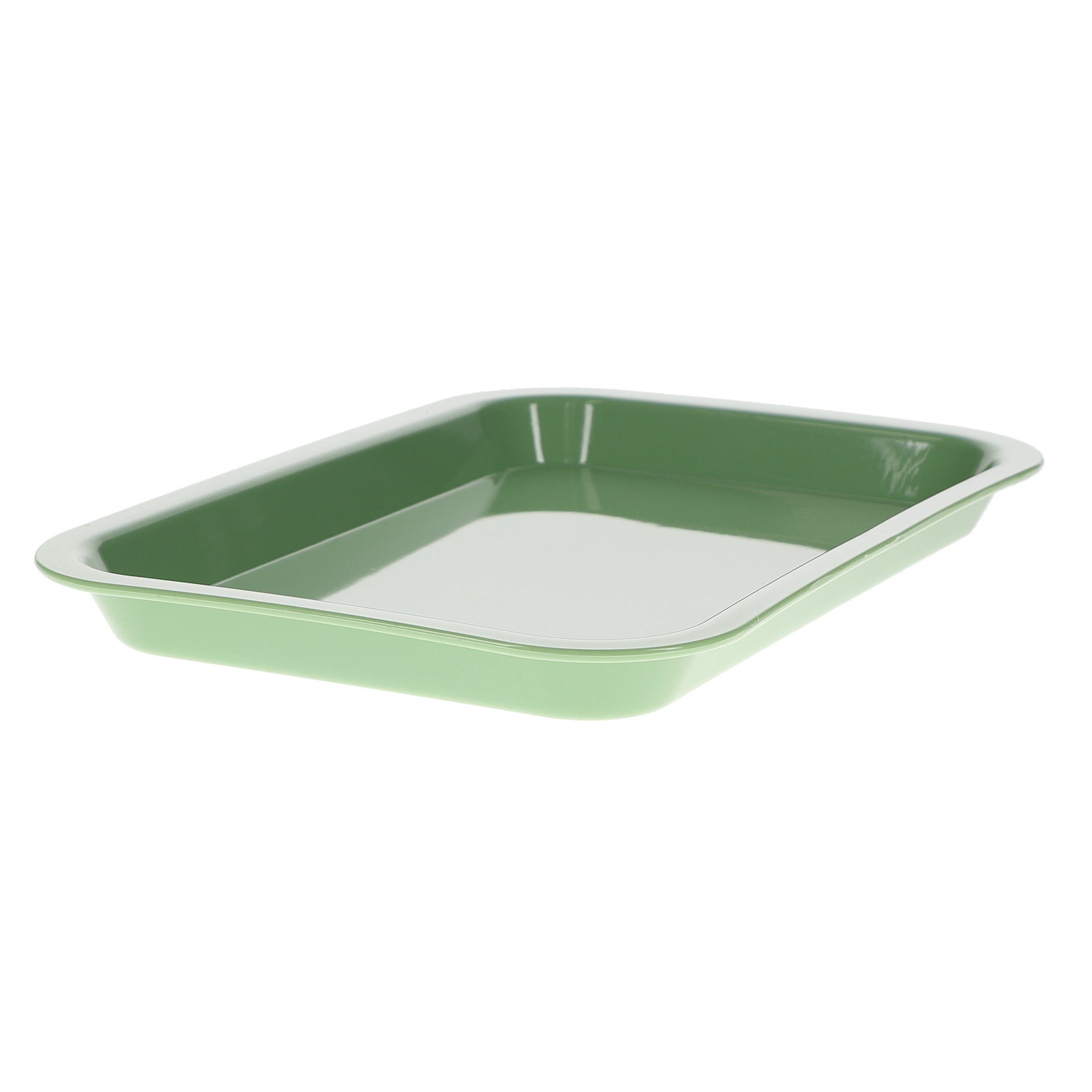 House Brand Dentistry 108157 HSB Set-Up Tray Flat #F Neon Green Plastic 9-5/8