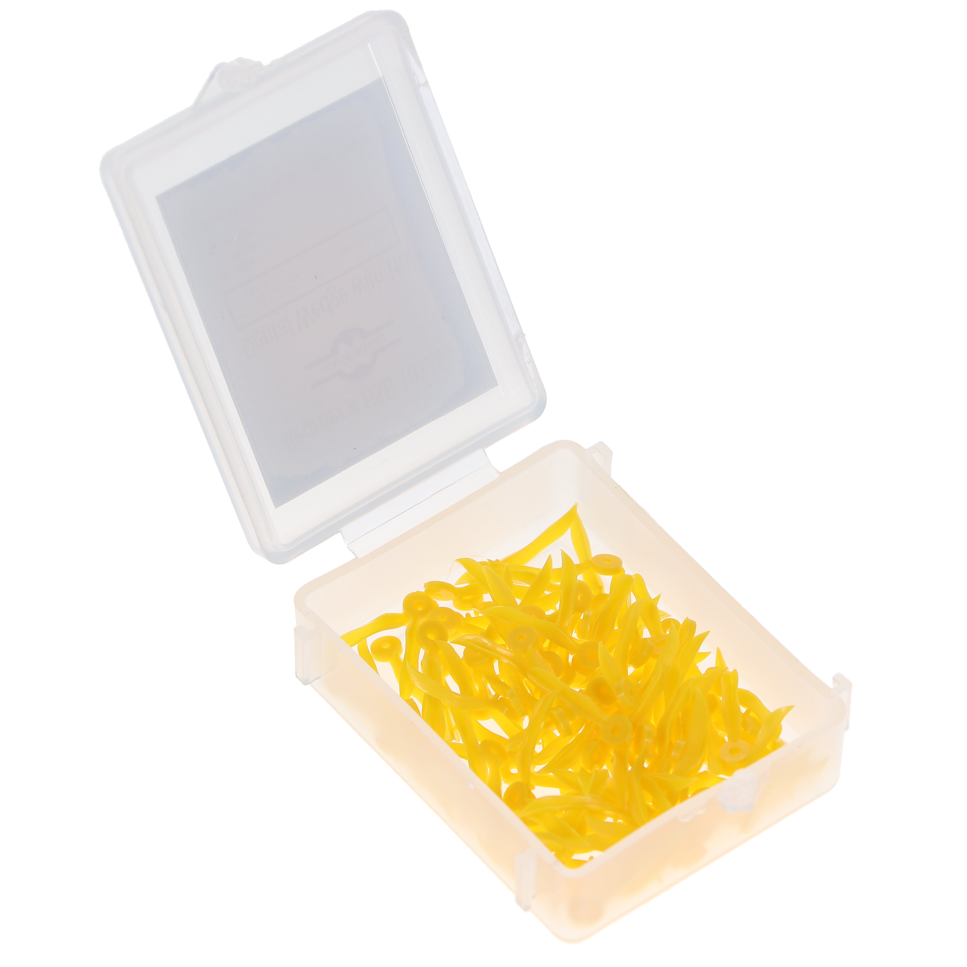 House Brand Dentistry 101255 HSB Dental Matrix Wedges with Hole Medium 15mm Plastic Yellow 100/Pk