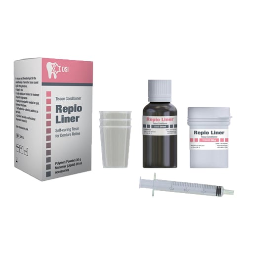 DSI DIY-SL Repio Sofy Liner & Tissue Conditioner Kit 30G Powder Polymer 20Ml Liquid Monomer