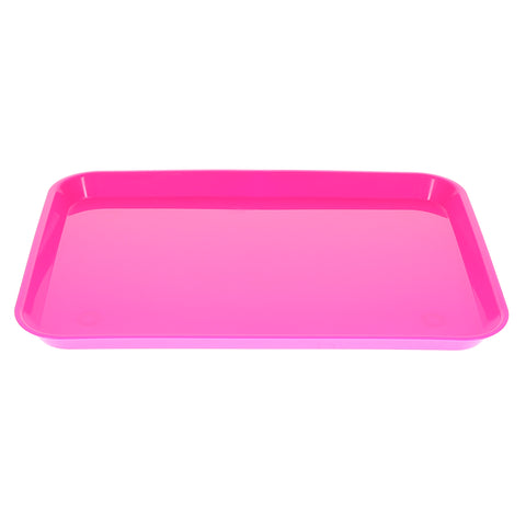 House Brand Dentistry 108150 HSB Set-Up Tray Flat #B Ritter Neon Pink Plastic 13-3/8" X 9-5/8" X 7/8"