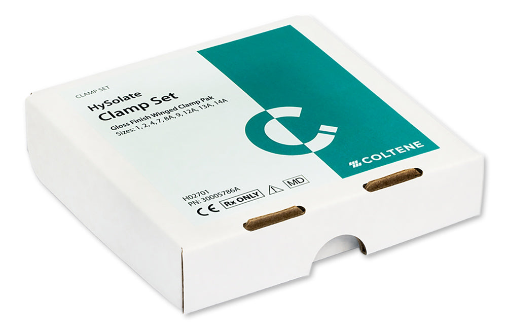 Coltene Whaledent H02701 Hygenic HySolate Winged Rubber Dental Dam Clamp Kit