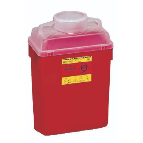 Becton-Dickinson 305457 Sharps Collector Open Clear Top Large Cap 6 Gallon