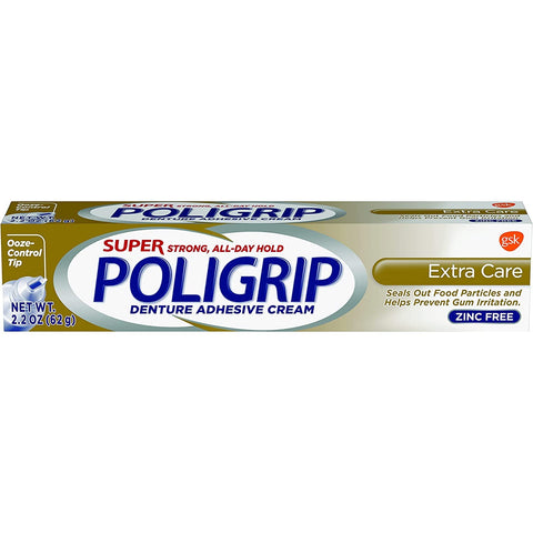 GlaxoSmithKline 05475 Super Poligrip Extra Care with Poliseal 24/Pk 2.2oz