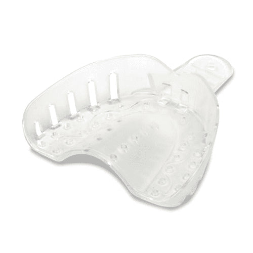Plasdent ITC-XLU Dental Impression Trays #X1 Extra Large Upper Crystal Clear 12/Pk