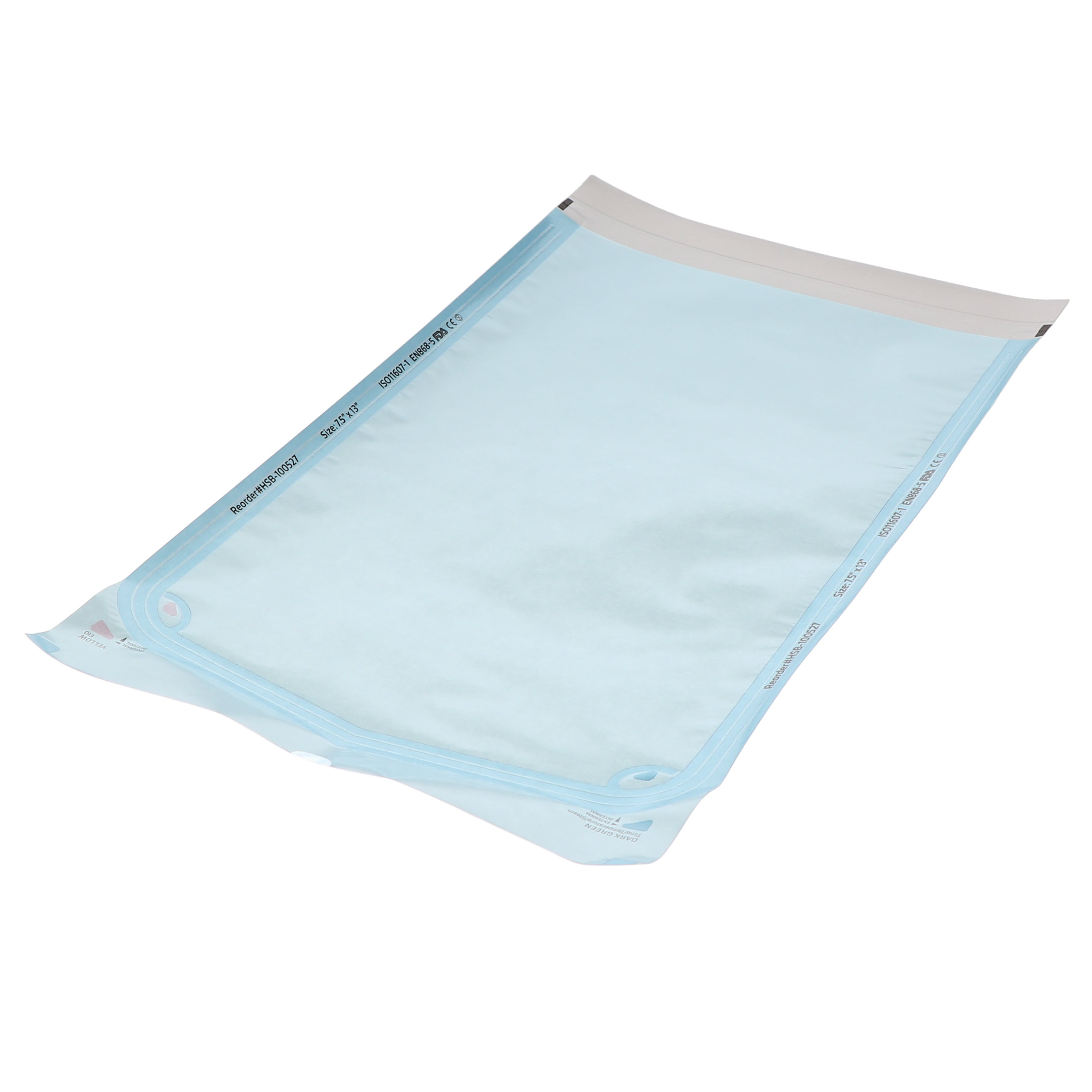 House Brand Dentistry 100538 HSB Self-Sealing Sterilization Pouches 7.5