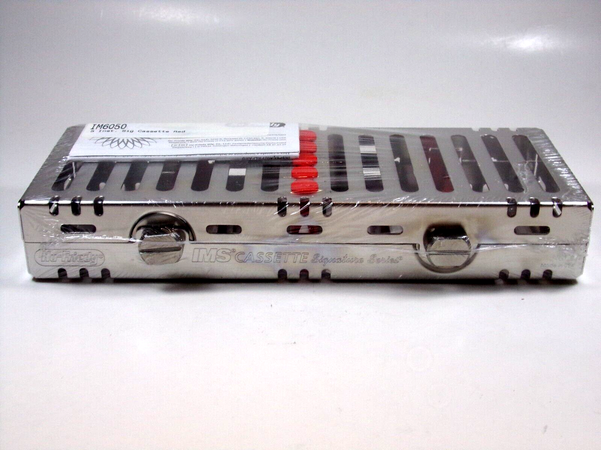 Hu-Friedy IM6050 IMS Signature Sterilization Cassette 5 Instrument Red