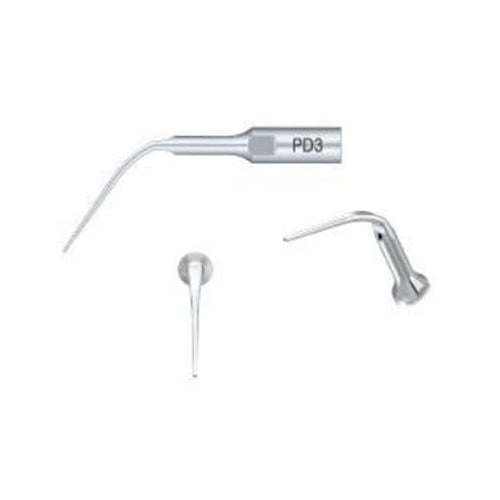 Woodpecker PD3 DTE Ultrasonic Scaler Periodontal Scaling Tips 5/Pk Silver