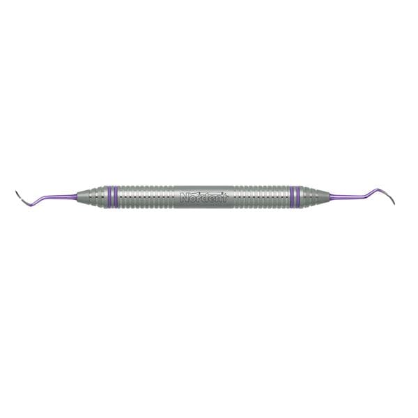 Nordent CEIS204S Double End Dental Implant Scaler Titanium ImplaMate Posterior Sickle #204S DuraLite ColorRings