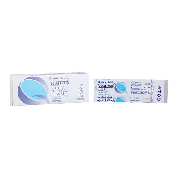 Myco Medical 2002-67 Glassvan #6700 Miniature Surgical Scalpel Blades Sterile Carbon 12/Bx