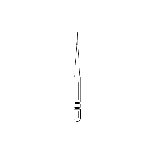 Premier Dental 2015053 Two Striper FG 201.3VF Interproximal Very Fine Grit Diamond Burs 5/Pk