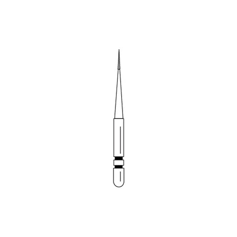 Premier Dental 2015053 Two Striper FG 201.3VF Interproximal Very Fine Grit Diamond Burs 5/Pk