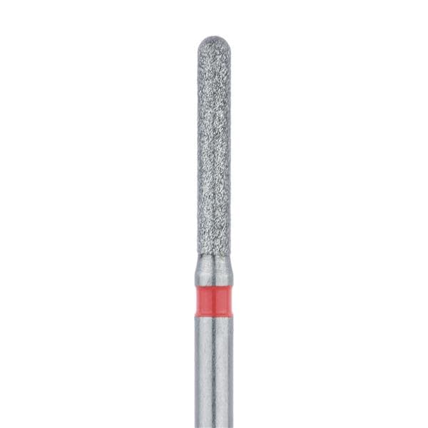 Meisinger 881F-014-FG Round End Cylinder FG Fine Grit Diamond Burs 5/Pk