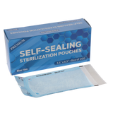 House Brand Dentistry 100525 Paper/Blue Film Self-Sealing Sterilization Pouches 3.50" x 6.5" 200/Bx