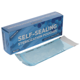 House Brand Dentistry 100524 Paper/Blue Film Self-Sealing Sterilization Pouches 3.50" x 9" 200/Bx