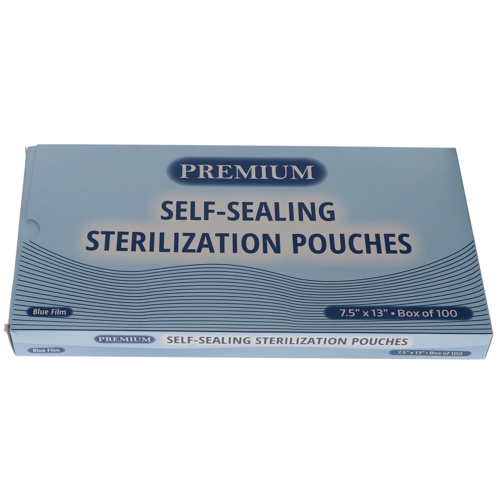 House Brand Dentistry 100527 Paper/Blue Film Self-Sealing Sterilization Pouches 7.50