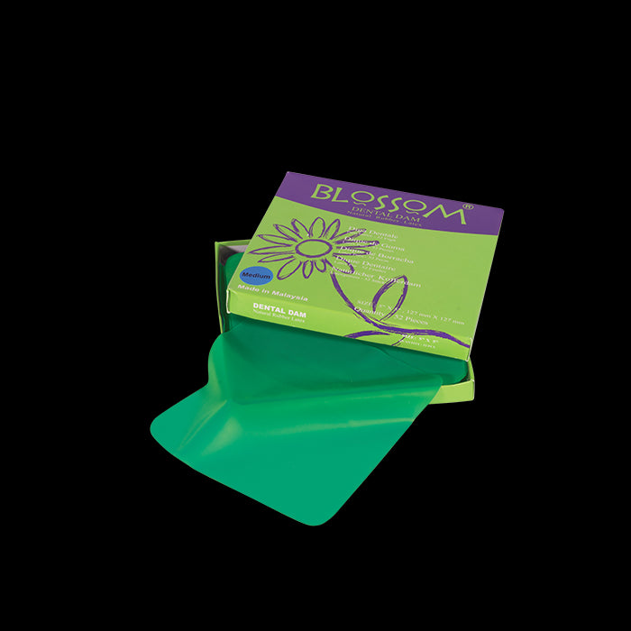 Blossom Disposables BM-1366-RD-D6X6 Latex Dental Dams 6