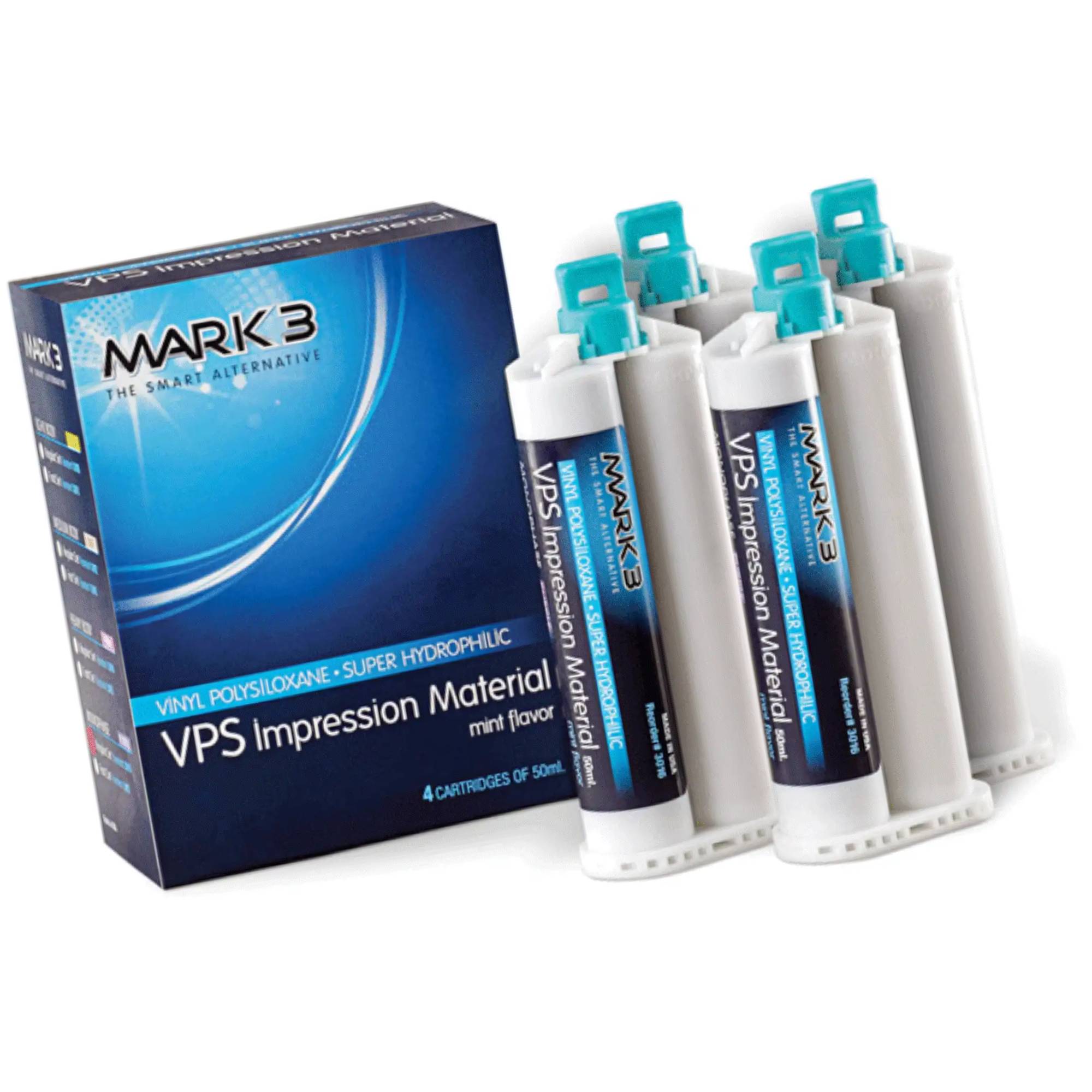 Mark3 3011BULK VPS Impression Material Light Fast Set Cartridges 100/Pk 50mL