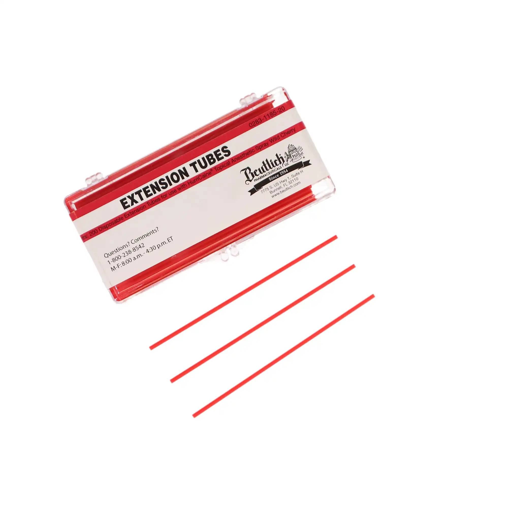 Beutlich 0283-1185-20 Topical Anesthetic Spray Extension Tubes 200/Pk