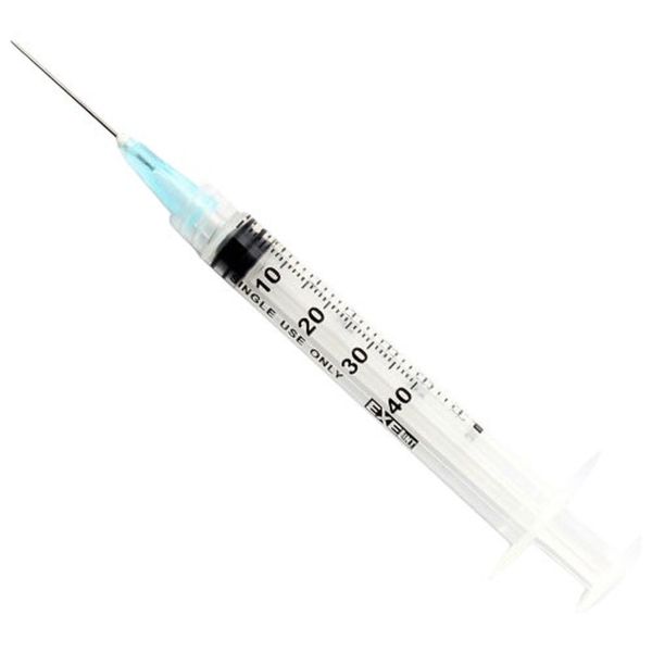 Exel 26611 3cc Syringe with 20 Gauge 1