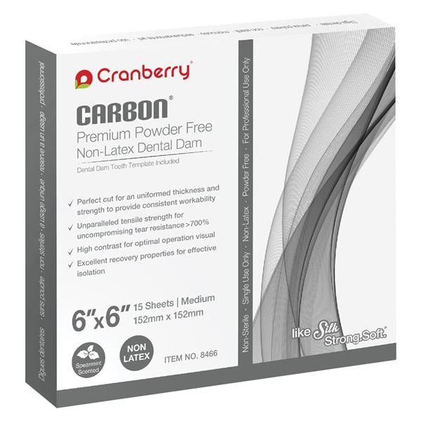 Cranberry CR8466 Carbon Non-Latex Dental Dams 6