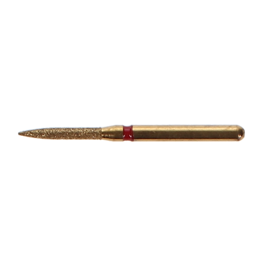 House Brand Dentistry 401948 HSB FG 862-012F Precision Zirconia Flame Fine Grit Diamond Burs 5/Pk