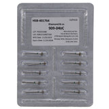 House Brand Dentistry 401764 HSB FG 909-040C Wheel Coarse Grit Diamond Burs 10/Pk