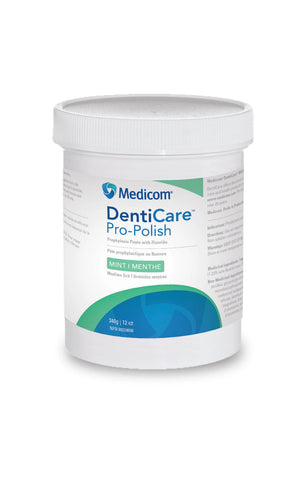 Medicom 10031-CM Denti-Care Pro-Polish Prophy Paste Flouride Coarse Mint 340 Gm EXP Nov 2024