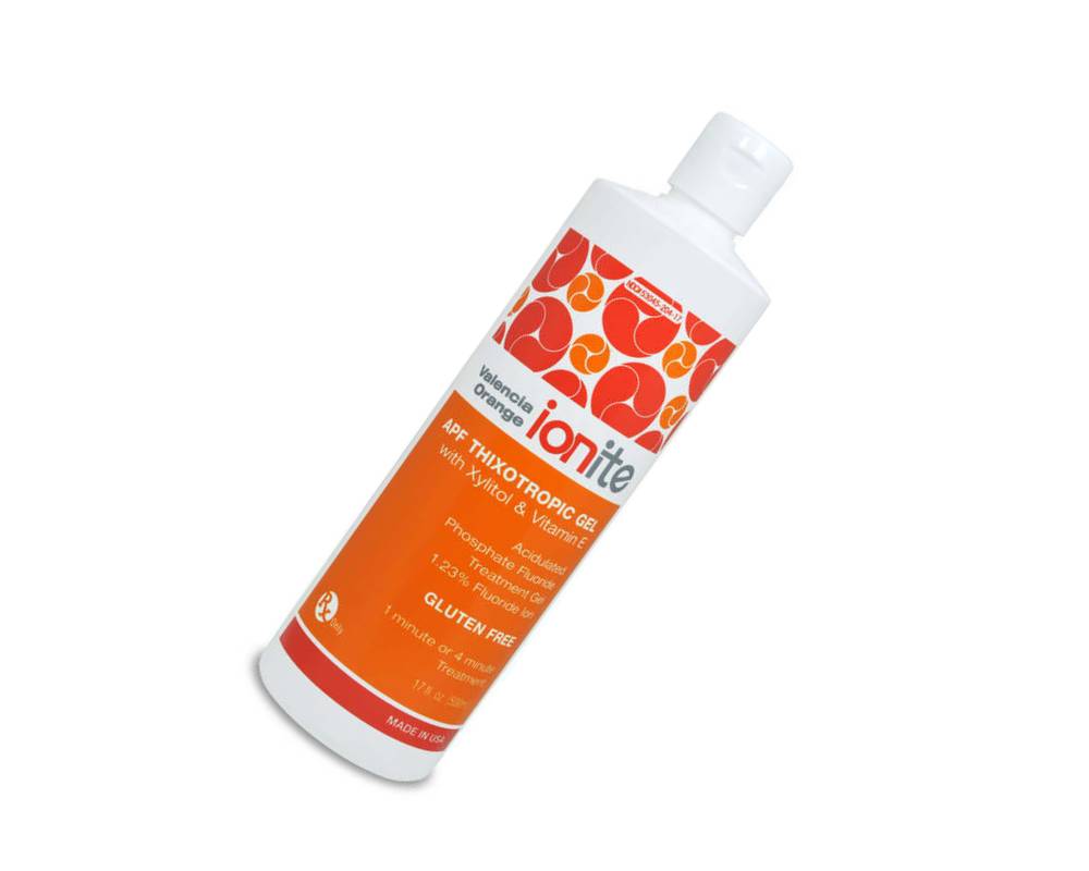 Dharma Research 56-00005 Ionite Dental Fluoride Gel Valencia Orange 1.23% APF 500mL