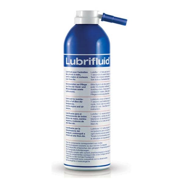 Bien Air 1600064-006 Lubrifluid Dental Equipment Lubricant Spray 500 mL Can EXP Mar 2026