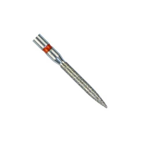 Coltene Whaledent 60032349 Alpen FG G856L-314-018-10.0-M Long Round End Taper Medium Grit Diamond Burs 5/Pk