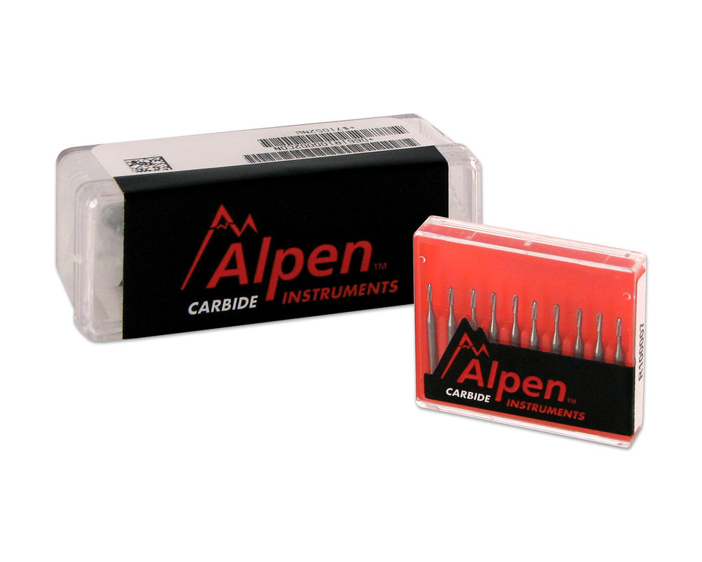 Coltene Whaledent R100037 Alpen FG #37 Inverted Cone Carbide Burs 10/Pk