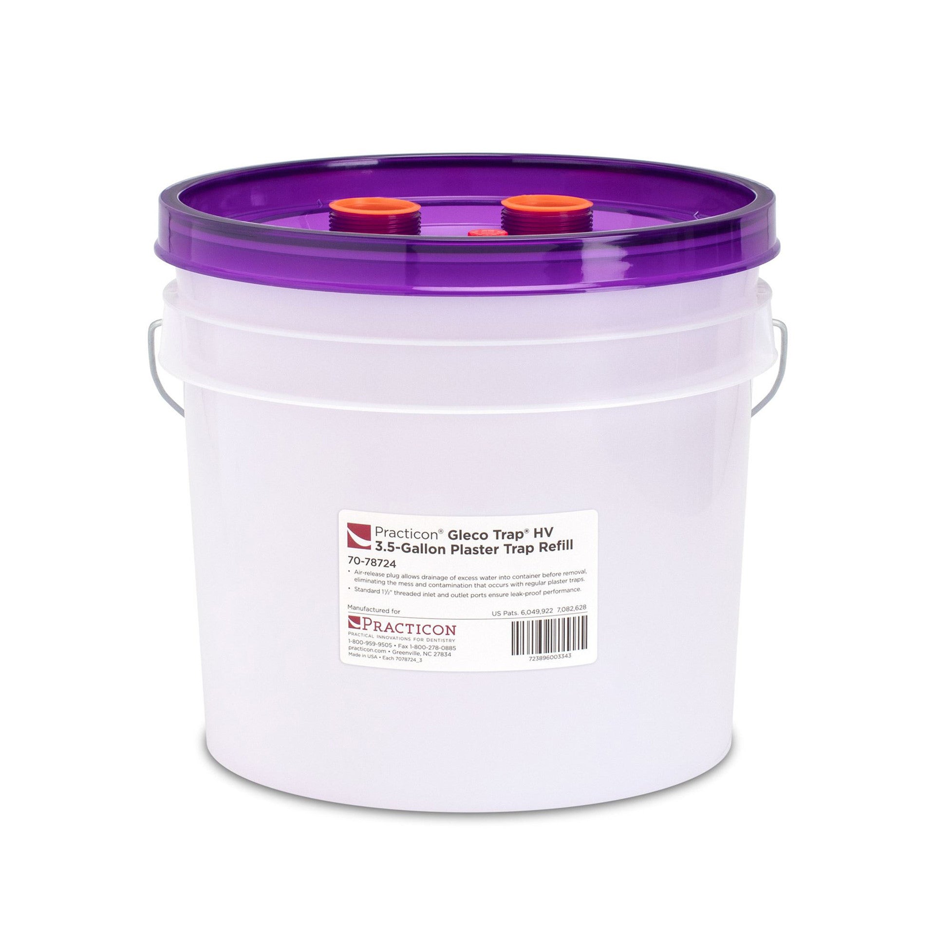 Practicon 7078724 Gleco Trap HV 3.5 Gallon Container Only