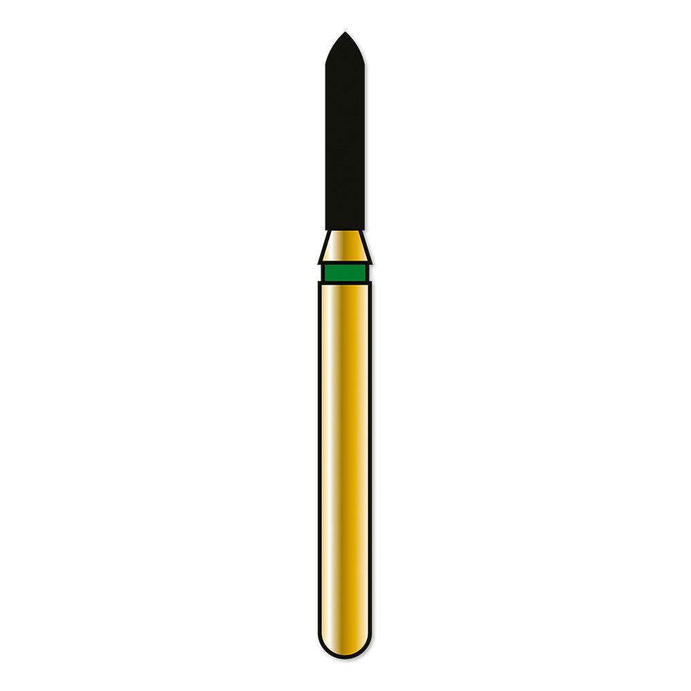 Coltene Whaledent R877C012FG Alpen FG 877-012 Beveled Cylinder Coarse Grit Diamond Burs 5/Pk