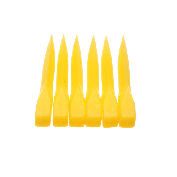 Plasdent WG-14 ACUWEDGES Dental Wedges 14mm Yellow Plastic 100/Bx