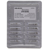 House Brand Dentistry 401531 HSB FG 379-023SC Football Super Coarse Grit Diamond Burs 10/Pk