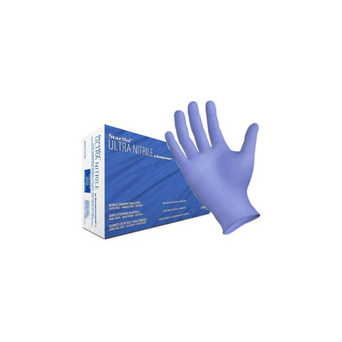 Sempermed SMTN251 Starmed Ultra Nitrile Exam Gloves Extra Small 250/Bx