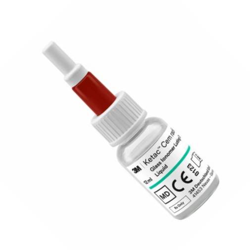 3M Solventum 37220 Ketac Cem Glass Ionomer Luting Cement Liquid 12mL