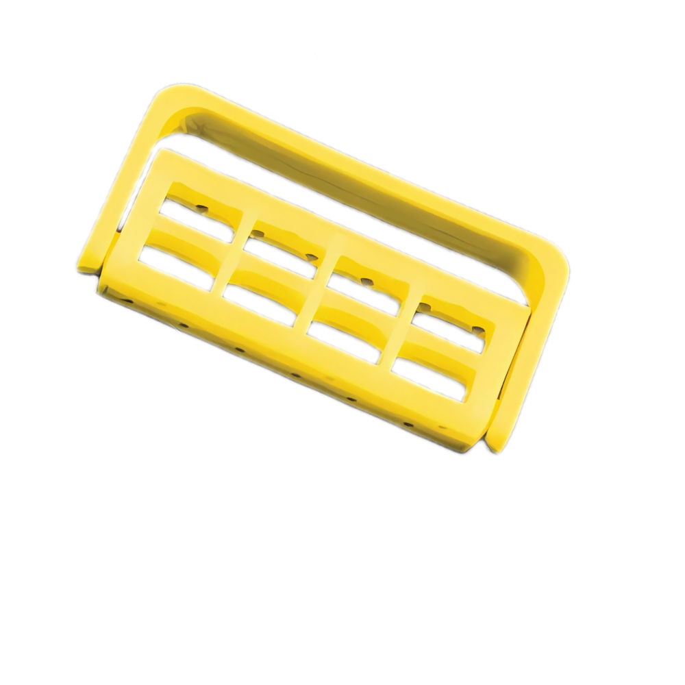 Plasdent 400BC-3N Adjustable 12 Dental Bur Caddy Autoclavable Neon Yellow 1/Pk