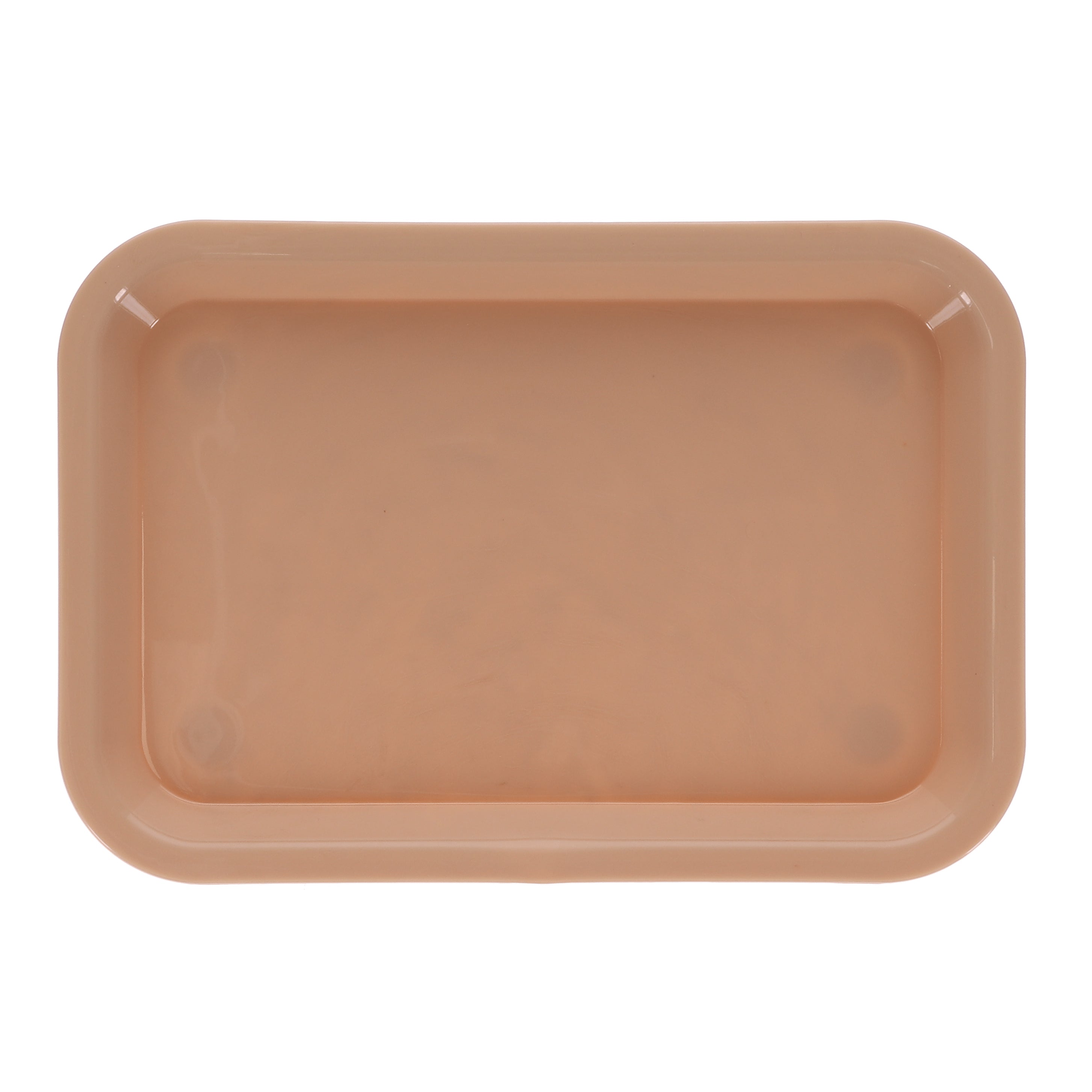 House Brand Dentistry 108159 HSB Flat Tray #F Mini Pastel Sand Plastic 9-5/8