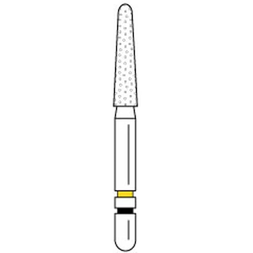 Premier Dental 2013682 Two Striper Ztech Diamond Bur Friction Grip 770.8ZX 3Pk